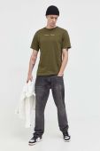Бавовняна футболка Tommy Jeans колір зелений з аплікацією (3426652)