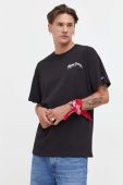 Бавовняна футболка Tommy Jeans чоловічий колір чорний з принтом (3633689)