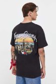 Бавовняна футболка Tommy Jeans чоловічий колір чорний з принтом (3633689)