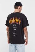 Бавовняна футболка Tommy Jeans чоловічий колір чорний з принтом (3633715)