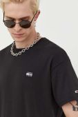 Бавовняна футболка Tommy Jeans колір чорний з аплікацією (3558927)
