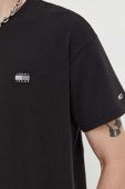 Бавовняна футболка Tommy Jeans колір чорний з аплікацією (3558927)