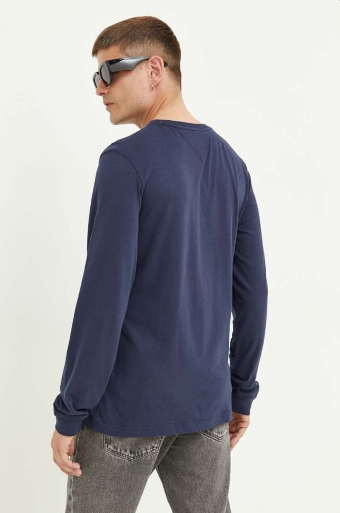 Бавовняний лонгслів Tommy Jeans 2-pack однотонний колір барвистий фото 3