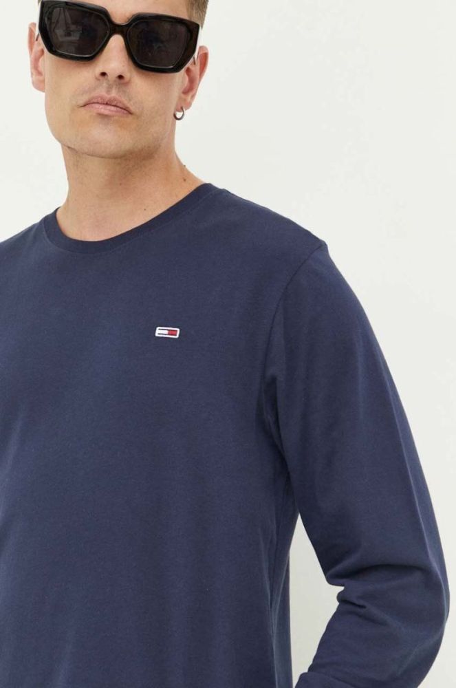 Бавовняний лонгслів Tommy Jeans 2-pack однотонний колір барвистий фото 5