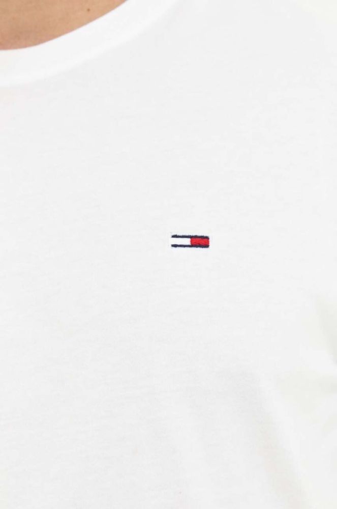 Бавовняний лонгслів Tommy Jeans 2-pack однотонний колір барвистий фото 7