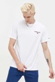 Бавовняна футболка Tommy Jeans колір білий однотонний (3560505)