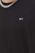 Бавовняна футболка Tommy Jeans колір чорний однотонний (3543082)