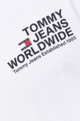 Бавовняна футболка Tommy Jeans колір білий з принтом (3560511)
