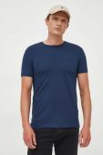 Футболка Trussardi чоловічий колір синій однотонний