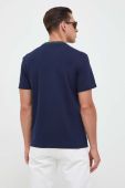 Футболка Lacoste чоловічий колір синій однотонний