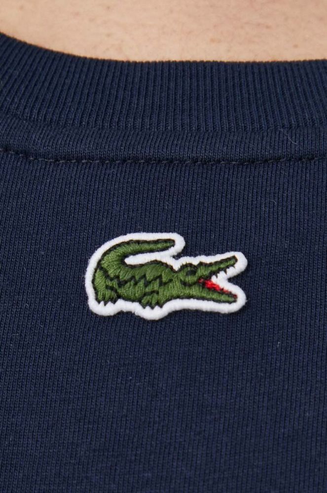 Бавовняна футболка Lacoste колір синій з принтом (3539066) фото 5