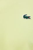 Футболка Lacoste чоловічий колір зелений однотонний
