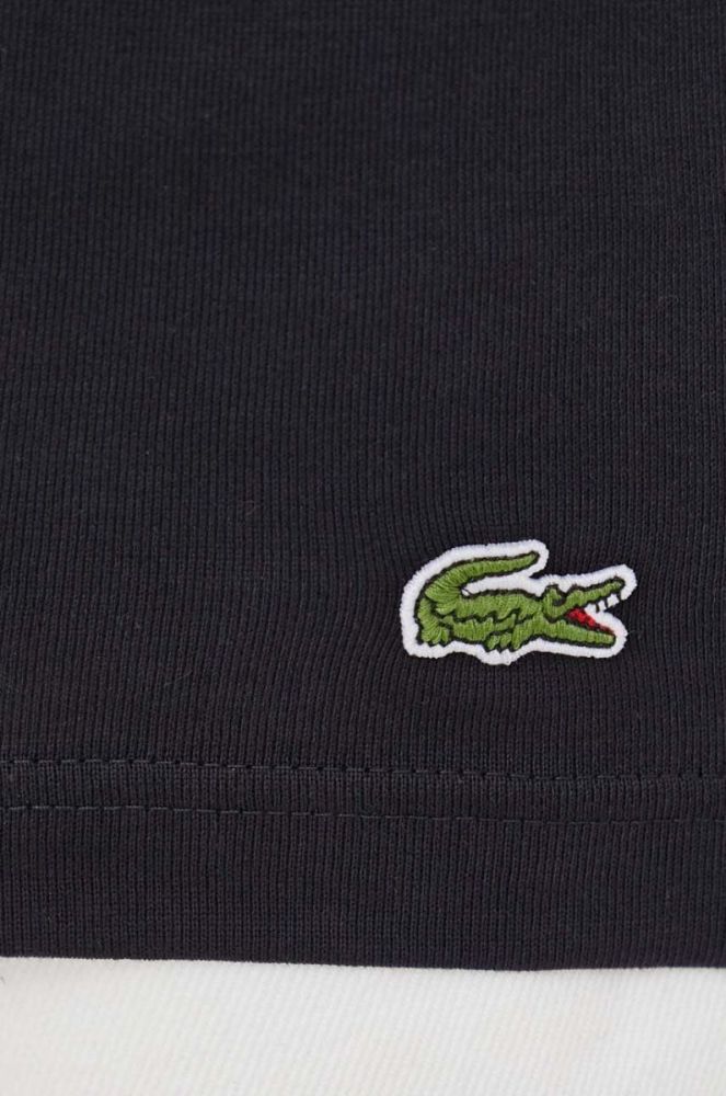 Бавовняна футболка Lacoste колір синій з принтом (3539093) фото 5