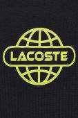 Бавовняна футболка Lacoste колір чорний з принтом (3539098)