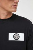Бавовняна футболка PLEIN SPORT колір чорний з принтом (3375540)