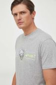 Бавовняна футболка PLEIN SPORT колір сірий з принтом