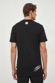Бавовняна футболка PLEIN SPORT колір чорний з принтом (3578711)