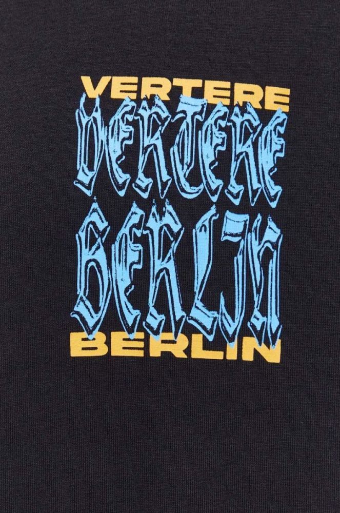Бавовняна футболка Vertere Berlin чоловічий колір чорний з принтом (3622682) фото 5