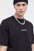 Бавовняна футболка Vertere Berlin чоловічий колір чорний з принтом (3622695)