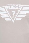 Бавовняна футболка Guess колір бежевий з принтом (3560548)