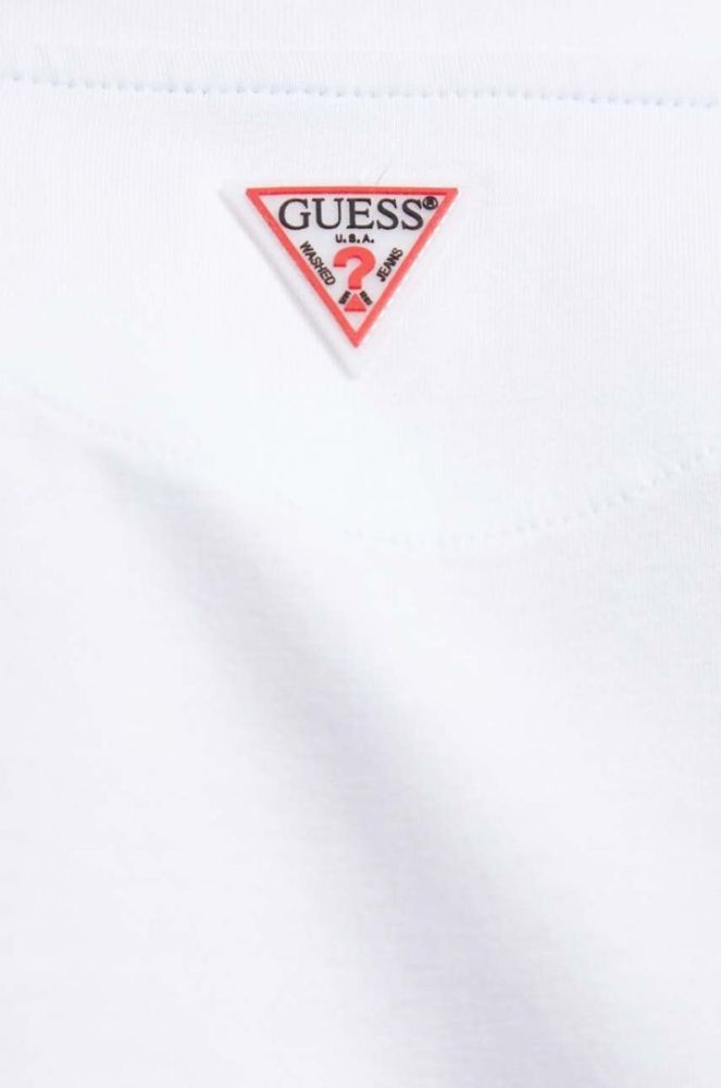 Футболка Guess чоловіча колір білий з принтом (3628506) фото 5
