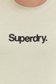 Бавовняна футболка Superdry колір бежевий з принтом (3452036)