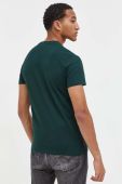 Бавовняна футболка Superdry колір зелений однотонний (3576241)