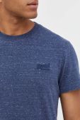 Бавовняна футболка Superdry меланж колір блакитний (3576246)