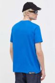 Бавовняна футболка Karl Lagerfeld Jeans з принтом колір блакитний (3490745)