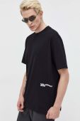 Бавовняна футболка Karl Lagerfeld Jeans колір чорний з принтом (3490764)