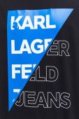 Бавовняна футболка Karl Lagerfeld Jeans колір чорний з принтом (3565044)