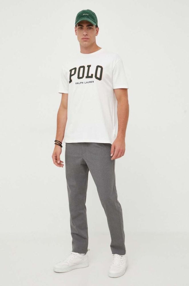 Бавовняна футболка Polo Ralph Lauren колір білий з аплікацією (3432874) фото 2