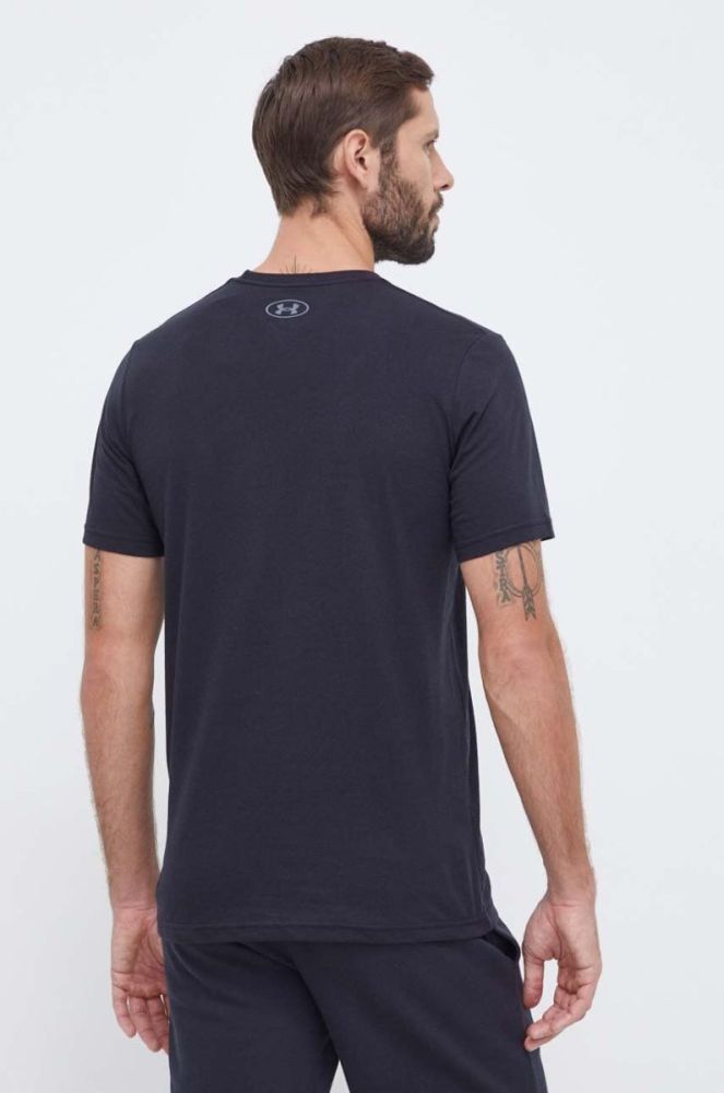 Футболка Under Armour чоловічий колір чорний з принтом (3560557) фото 3