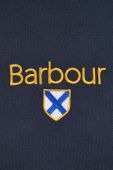Бавовняна футболка Barbour колір синій з аплікацією