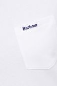 Бавовняна футболка Barbour колір білий однотонний (3498133)