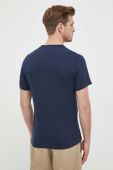 Бавовняна футболка Barbour колір синій однотонний (3498128)
