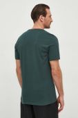 Бавовняна футболка Barbour чоловічий колір зелений з принтом