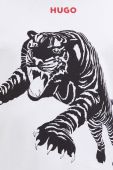 Бавовняна футболка HUGO колір білий з принтом (3508770)