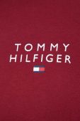 Бавовняна футболка lounge Tommy Hilfiger колір бордовий меланж