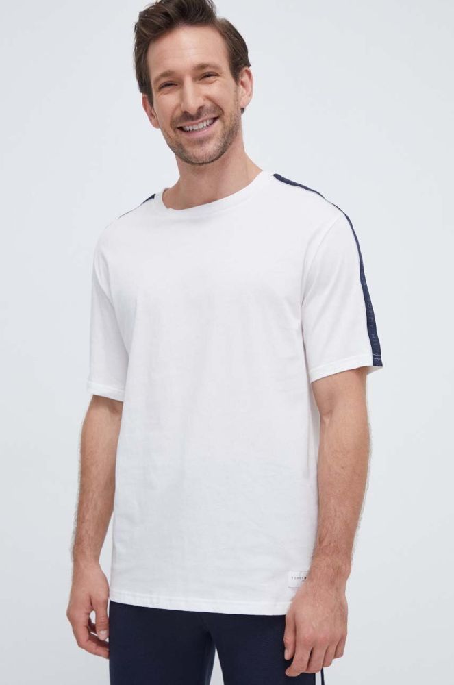 Бавовняна футболка Tommy Hilfiger колір бежевий однотонний (3572696)