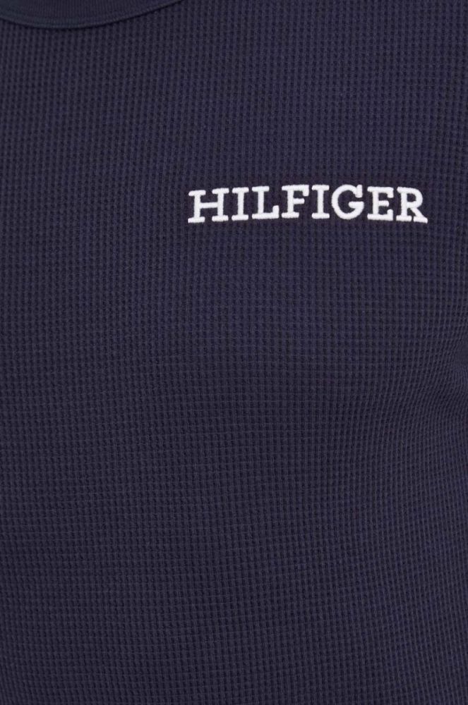 Бавовняна футболка lounge Tommy Hilfiger колір синій однотонний фото 5