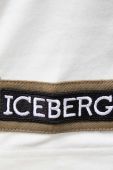 Бавовняна футболка Iceberg колір бежевий з аплікацією (3417182)
