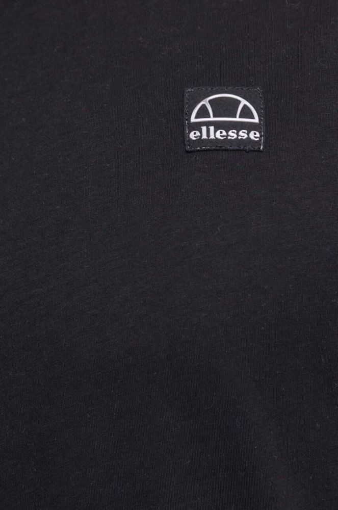 Бавовняна футболка Ellesse колір чорний з аплікацією (3558983) фото 5
