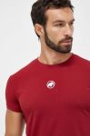 Футболка Mammut Seon чоловіча колір червоний однотонна