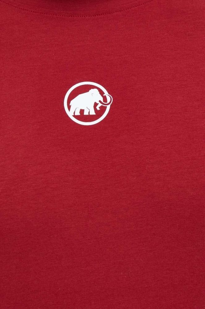 Футболка Mammut Seon чоловіча колір червоний однотонна фото 5