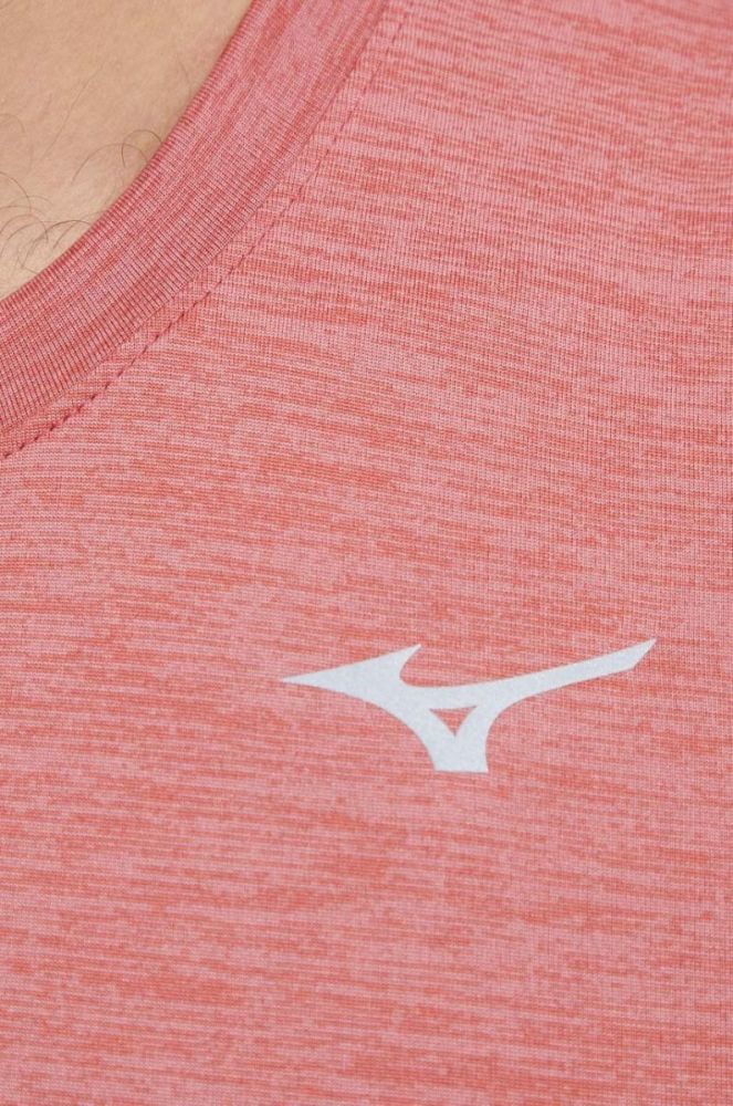Бігова футболка Mizuno Impulse колір червоний меланж фото 5