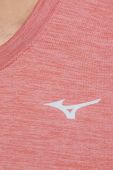 Бігова футболка Mizuno Impulse колір червоний меланж