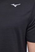 Бігова футболка Mizuno Impulse колір чорний меланж