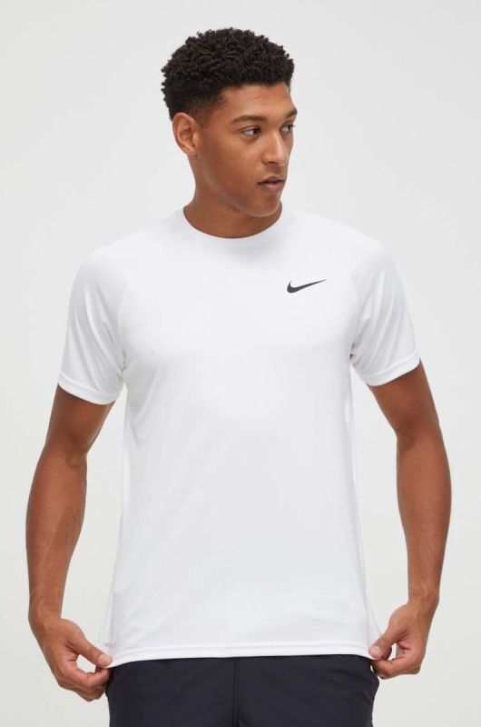 Тренувальна футболка Nike колір білий однотонний фото 2