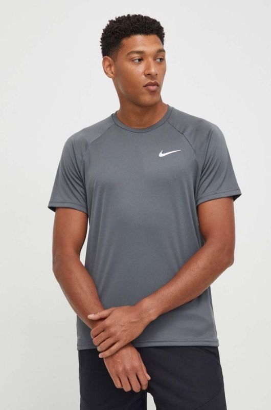 Тренувальна футболка Nike колір сірий однотонний фото 2